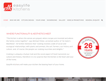 Tablet Screenshot of easylifekitchens.co.za